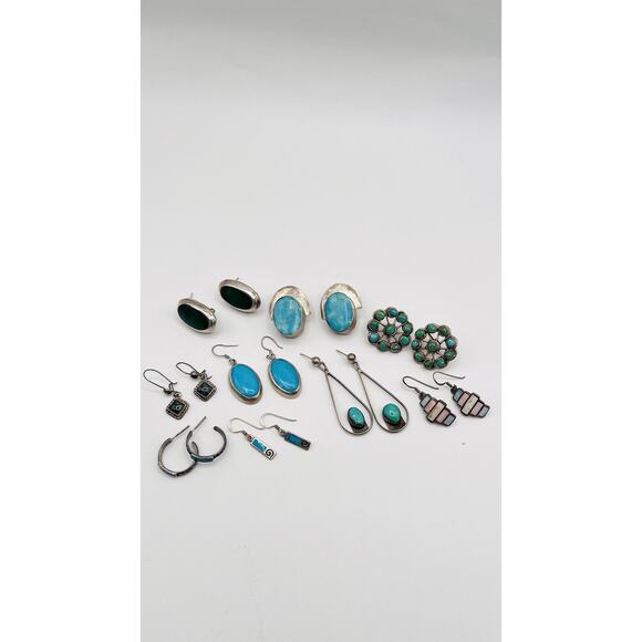 Lot Of Sterling Silver 925 Earrings For Craft Jewelry Making ASIS Mexico Other - Picture 14 of 14